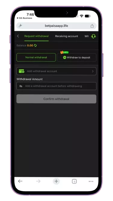 Betpaisa Withdraw Method 